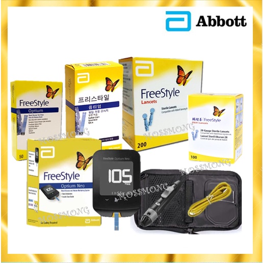 Abbott Freestyle Optium Neo Test Strips Optium Lancets Otium Neo Glucose Meter Shopee