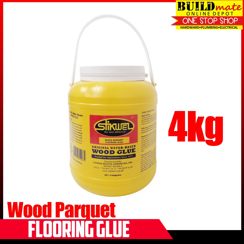 Stikwel Wood Parquet Flooring Glue 4KG (1gallon) Shopee Philippines