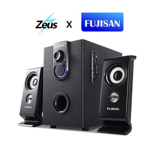 Zeus x Fujisan A-350 2.1 25Watts/Peak 60Watts Bluetooth Noise reduction Desk Speakers W/ Subwoofer