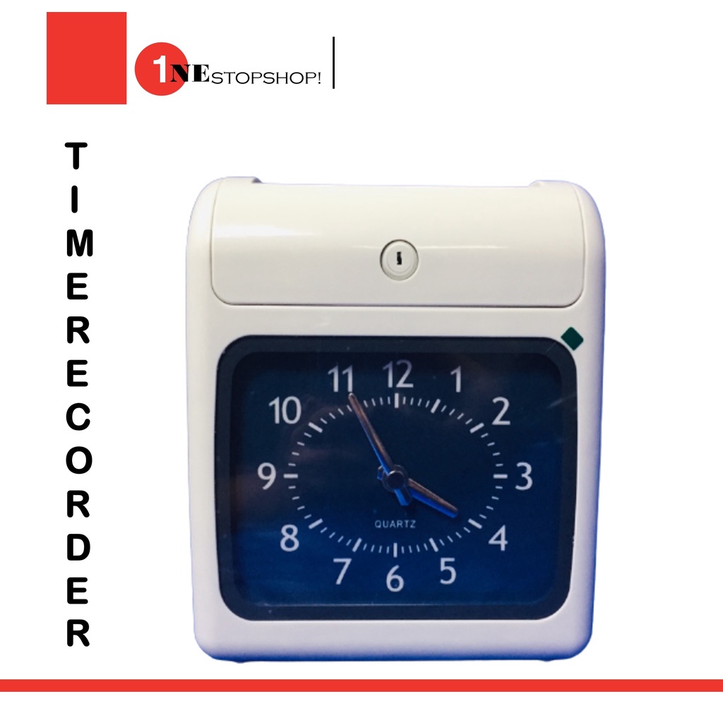 Analog Time Recorder Time Attendance Bundy Clock Payroll Free 100pcs