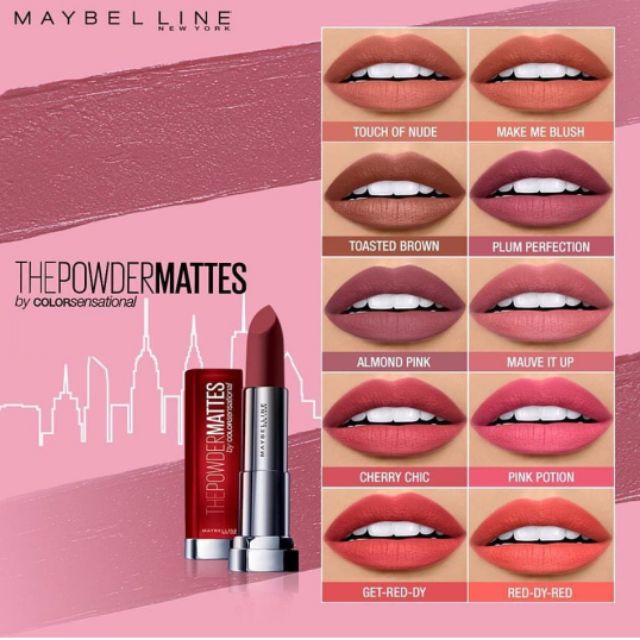 Maybelline Powder Mattes Lipstick | Shopee Philippines