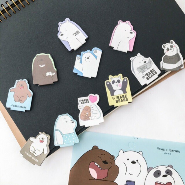 We Bare Bears Magnetic Bookmark | Shopee Philippines