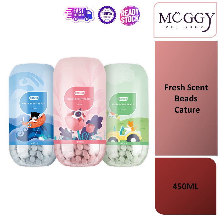 Cature Fresh Scent Beads / Cat Litter Deodorizer Odor Removal 450ml