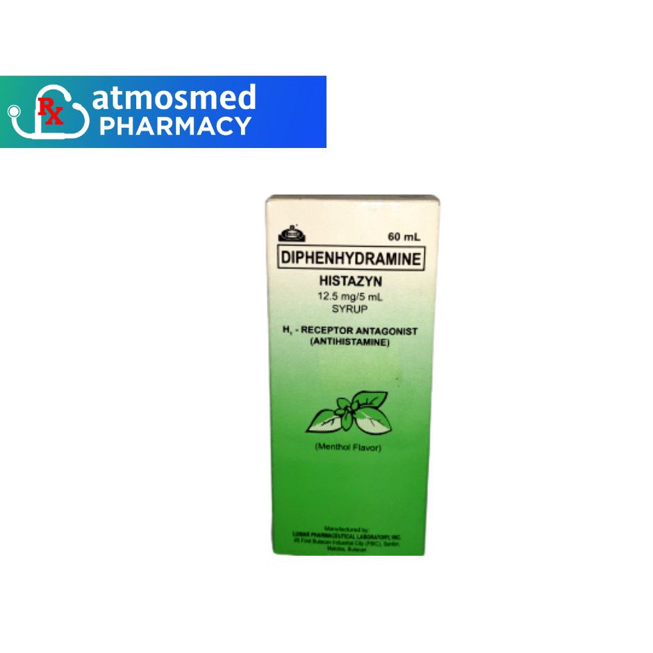 Diphenhydramine Hydrochloride 12 5mg 5mL Histazyn Shopee Philippines