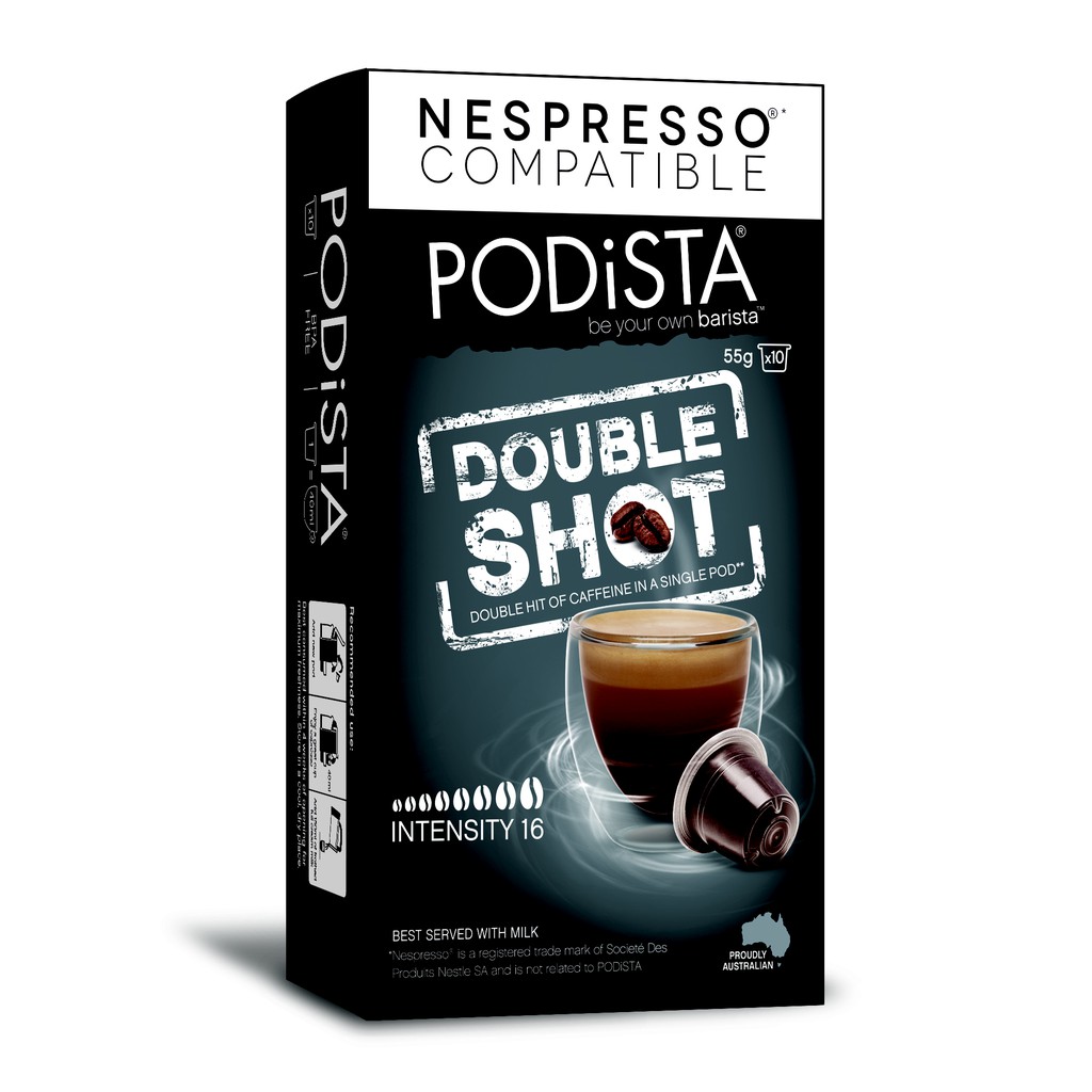 Podista Double Shot Coffee Capsule (nespresso compatible) Shopee