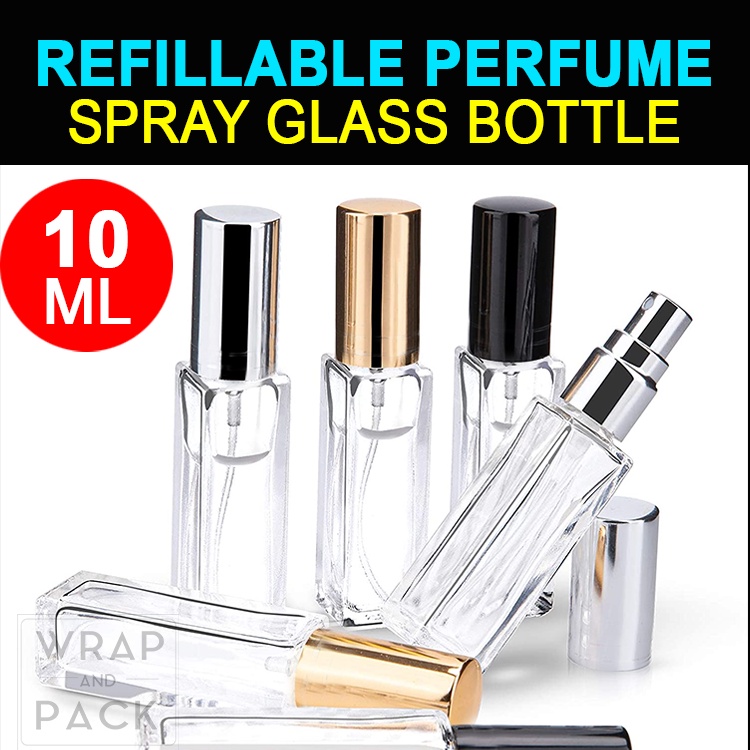 10ml Refillable Jo Malone style Perfume Empty Glass Spray Bottle 10ML