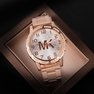 MK ladies diamond inlaid  simple quartz watch men's casual couple love watch T322