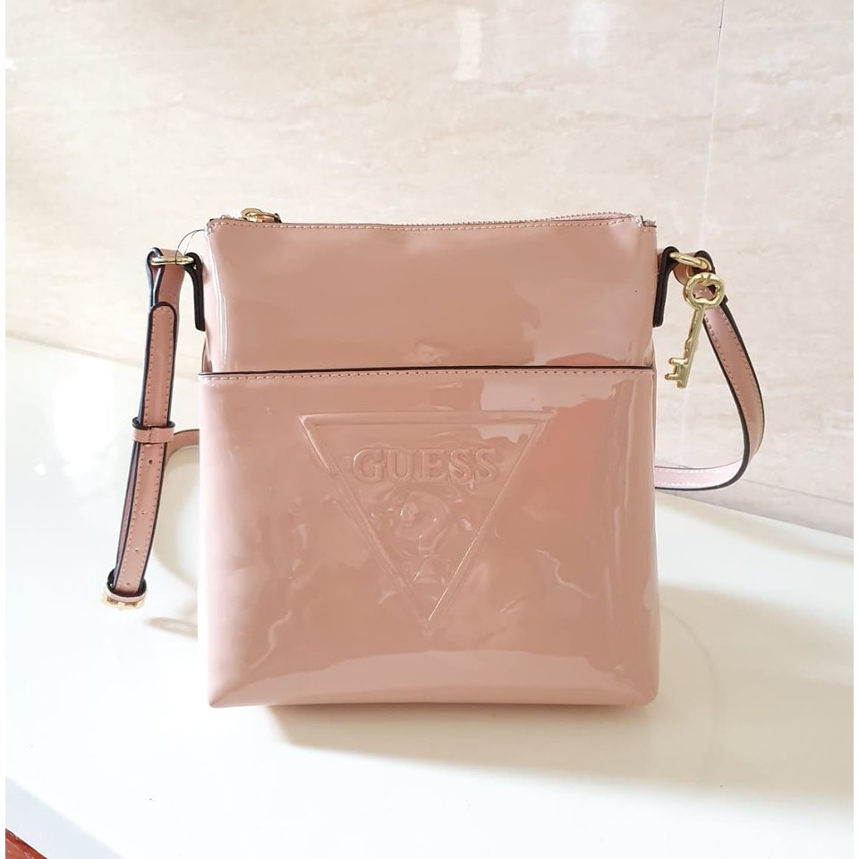 light pink guess handbag