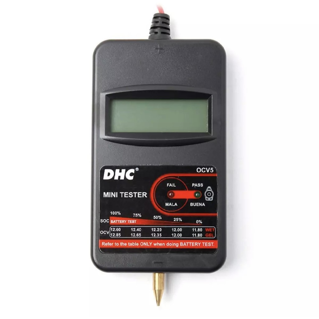 DHC OCV5 Digital Battery Alternator Tester / Voltmeter (Blue LCD