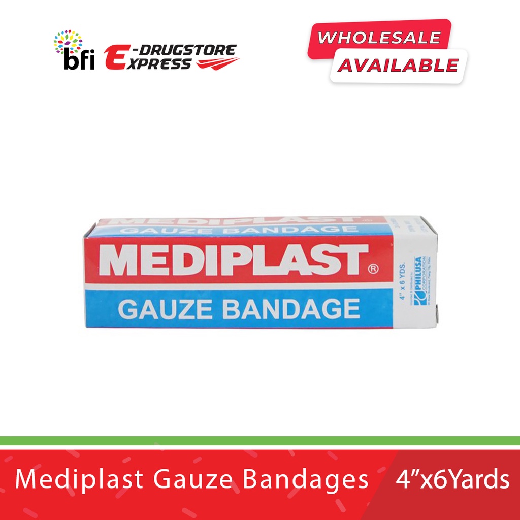 Mediplast Gauze Bandages (4 x 6 Yards) Shopee Philippines