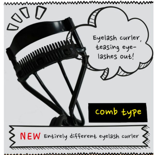 eyelash curler with comb