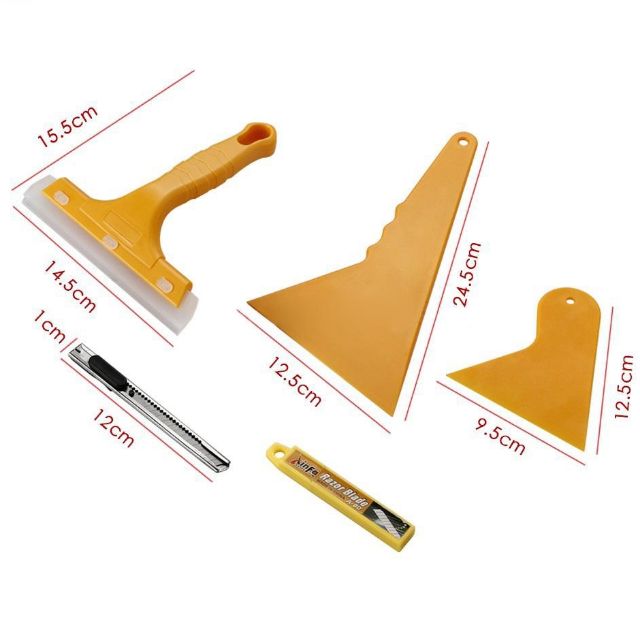 Plastic Car Vinyl Squeegee Decal Wrap Application Tool Soft Felt