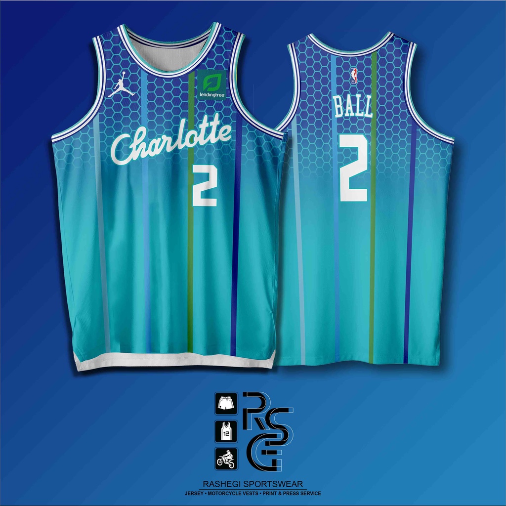 Charlotte Hornets Ball 2022 Jersey Full Sublimation | Shopee Philippines