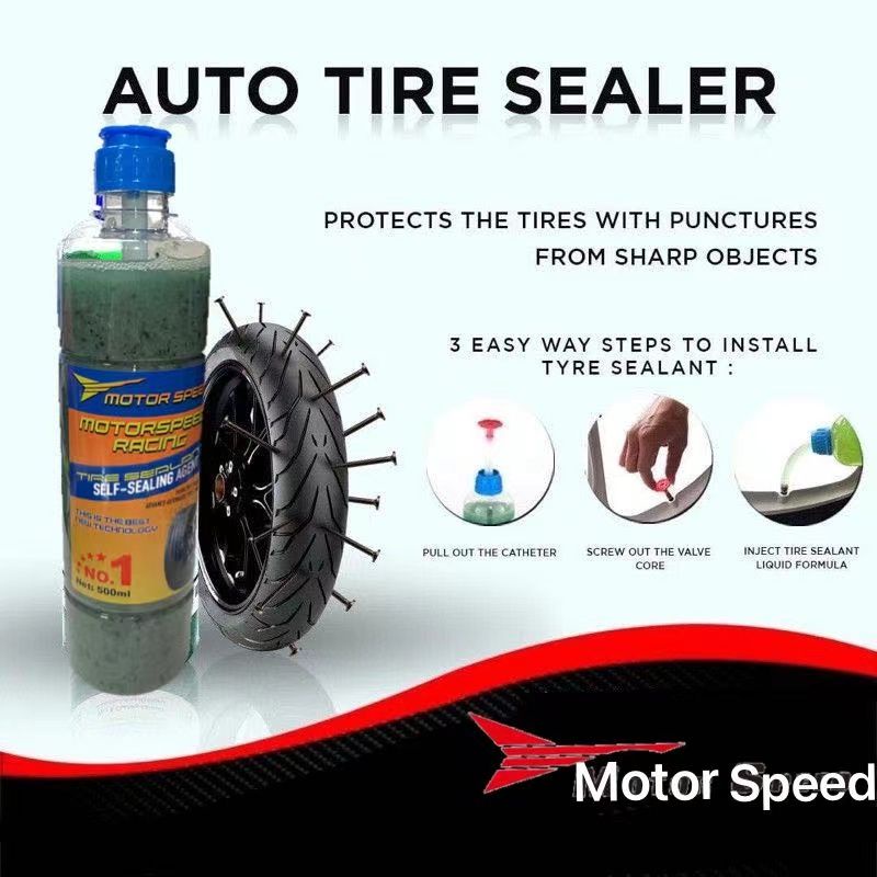 Motor speed Motorcycle Tire Sealer Sealant Anti Flat Universal | Shopee ...