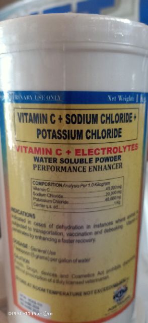 VITAMIN C 40% + ELECTROLYTES 1KGS WS #4