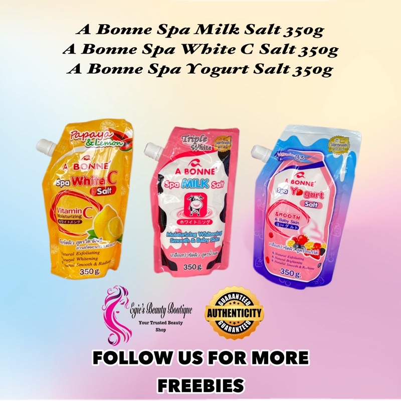 A Bonne Spa White C, Milk and Yogurt Salt 350g Shopee Philippines