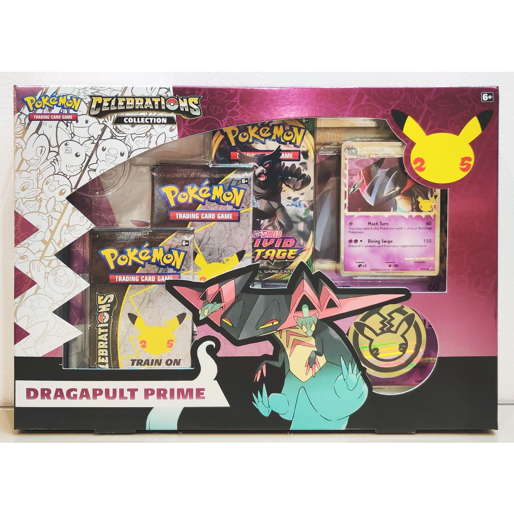 Pokemon TCG Celebrations Collection Dragapult Prime Box Shopee
