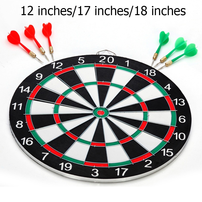 Dart Board With 6 Dart Pins Original Thickening Doublesided Dart Board