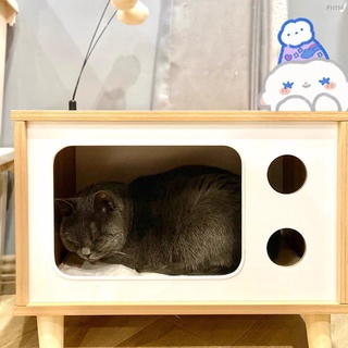 Meow small furniture Kerry TV cat climbing frame small solid wood cat frame removable jumping platfo #2