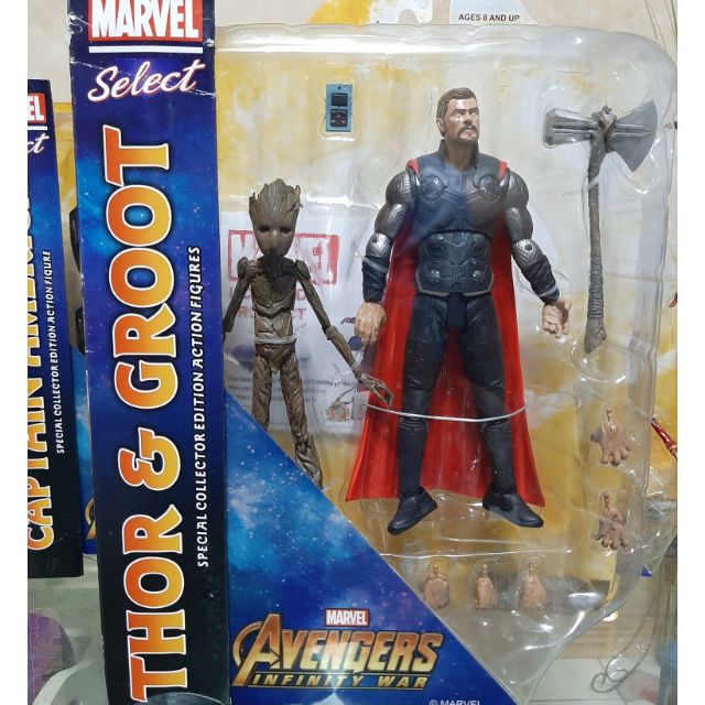 diamond select thor and groot