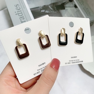 INS Square 925 Silver Plated Ear Studs Earrings Jewelry Accessory #4