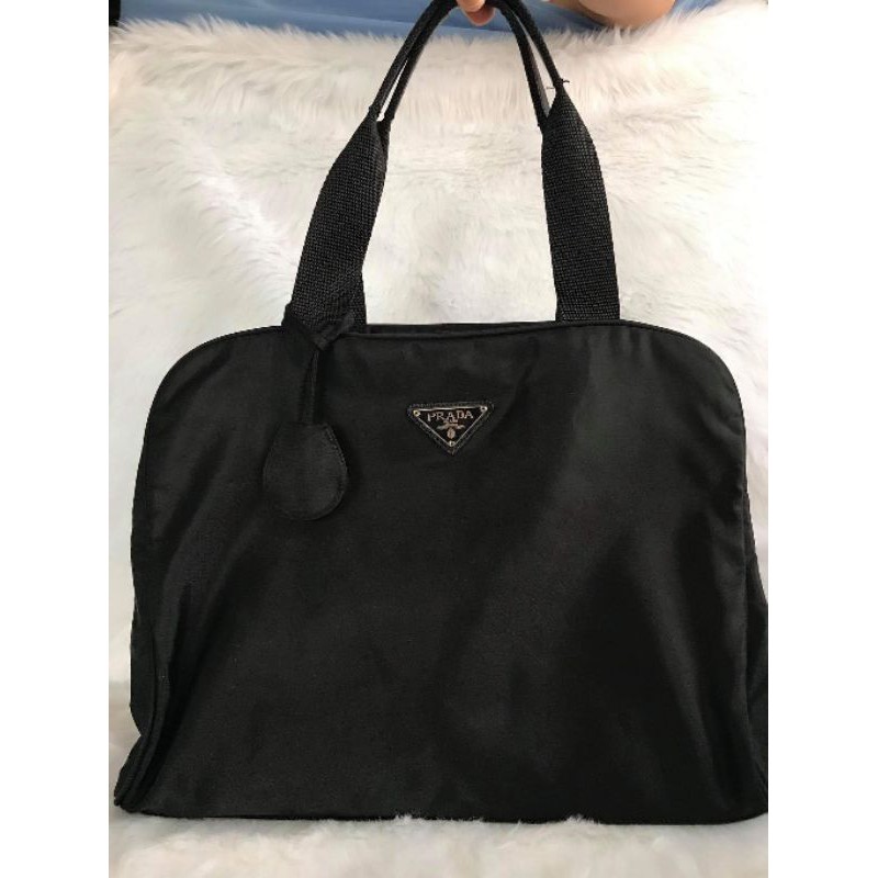 prada bag with lock and key