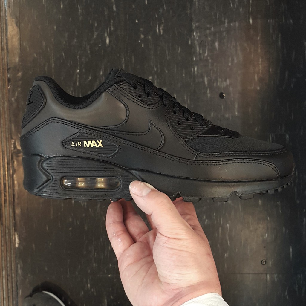 all black leather nike air max 90