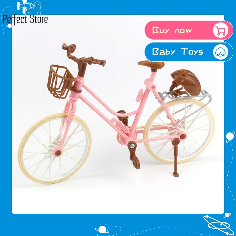 barbie doll with bicycle