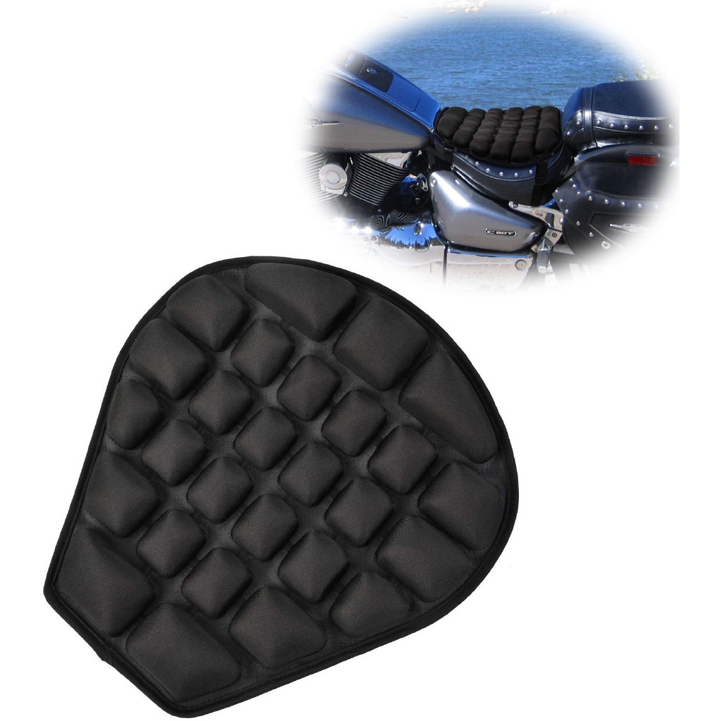Motorcycle Seat Cushion Pad with Air Pump for Saddles,Water Fillable