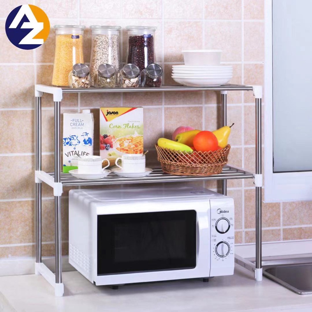 AZ Multi functional telescopic framework microwave oven rack Shopee