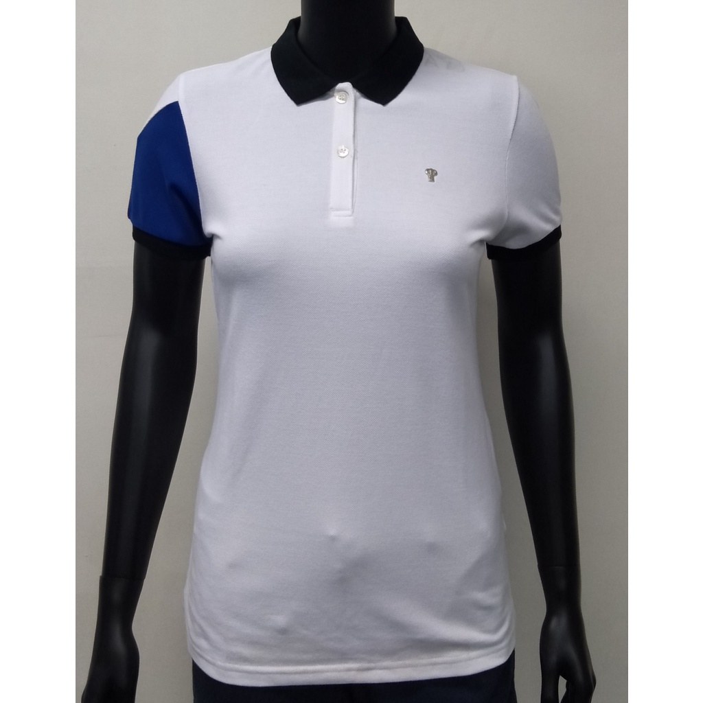 COLLEZIONE C2 FSET1K046 WHITE/BLUE/YELLOW Pique Women Polo Shirt Custom ...