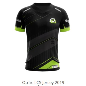 optic gaming jersey for sale