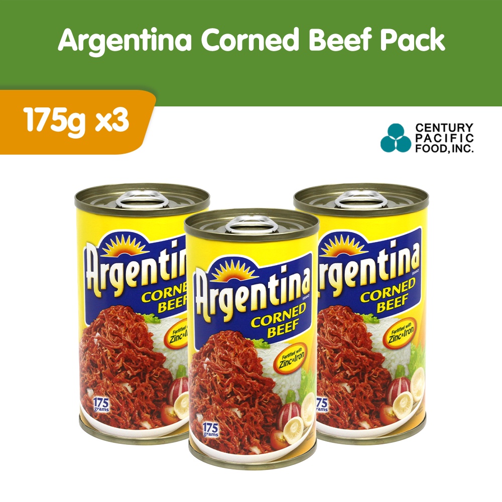 Argentina Corned Beef 175g Pack of 3 ztvc Shopee Philippines