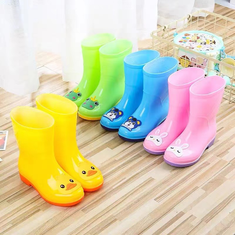 Low Cut Rain Boots (Bota) For Kids Wide Round Toe Children Rainboots ...