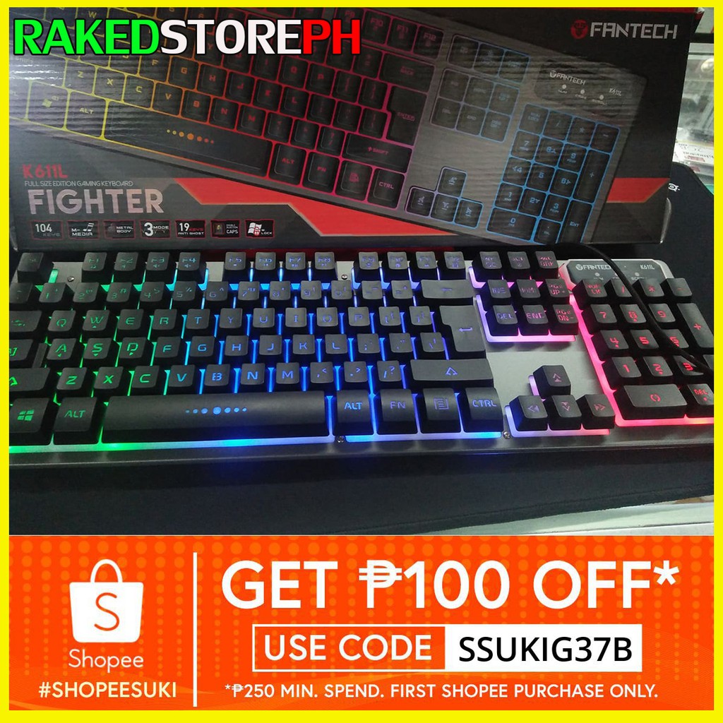 Fantech K611L Fighter Pro Gaming Keyboard Shopee Fantech K611L Fighter Pro Gaming Keyboard Shopee