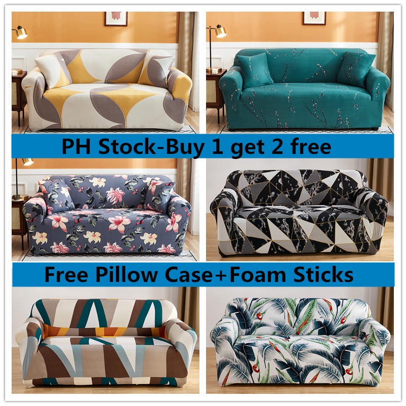 PH STOCK & COD] 1/2/3/4 Seater L Shape or Regular Shape Sofa Cover