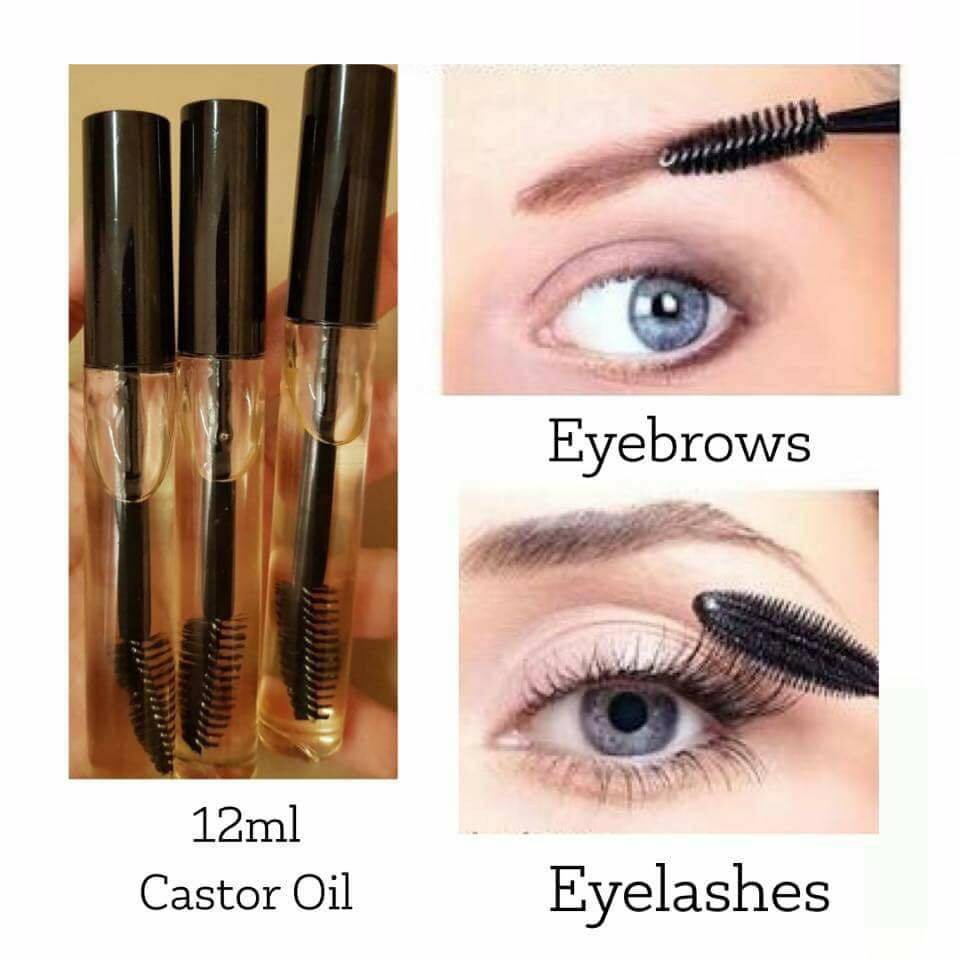 1pc Castor Oil Castor Seed Oil Eyelash and Eyebrow Grower 12ml Hair Grower Mascara Wand Serum