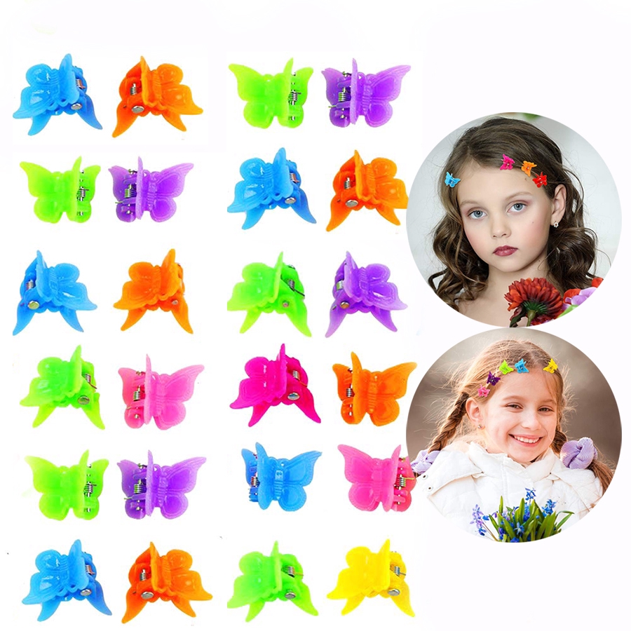 baby butterfly hair clips