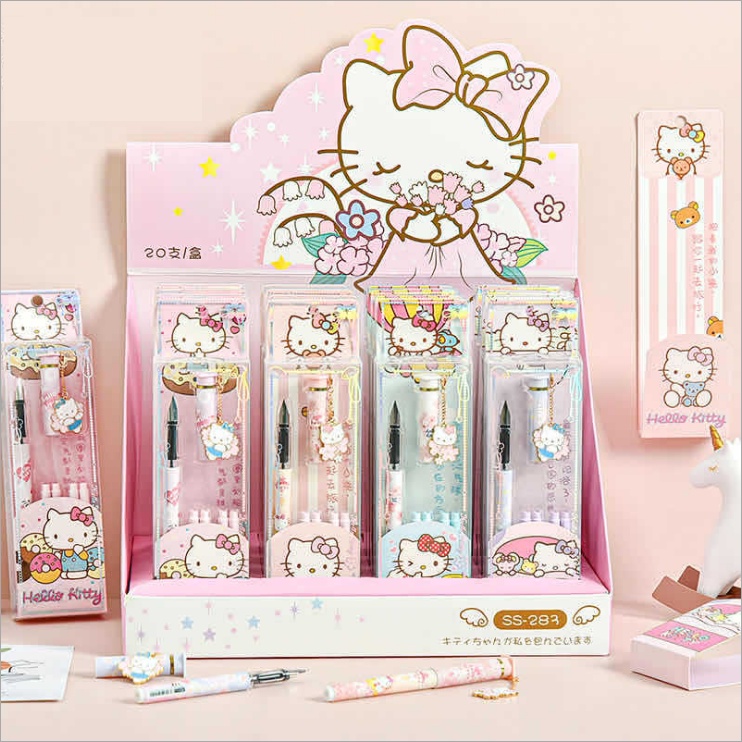 Cute Pink Sakura Hello Kitty series fountain pen Kitty Sakura Dream Pen ...