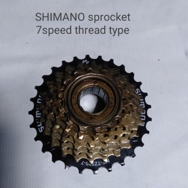 thread type cogs 7 speed