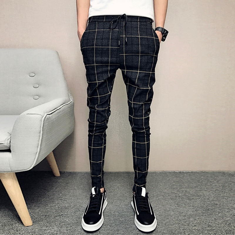 mens plaid sweatpants
