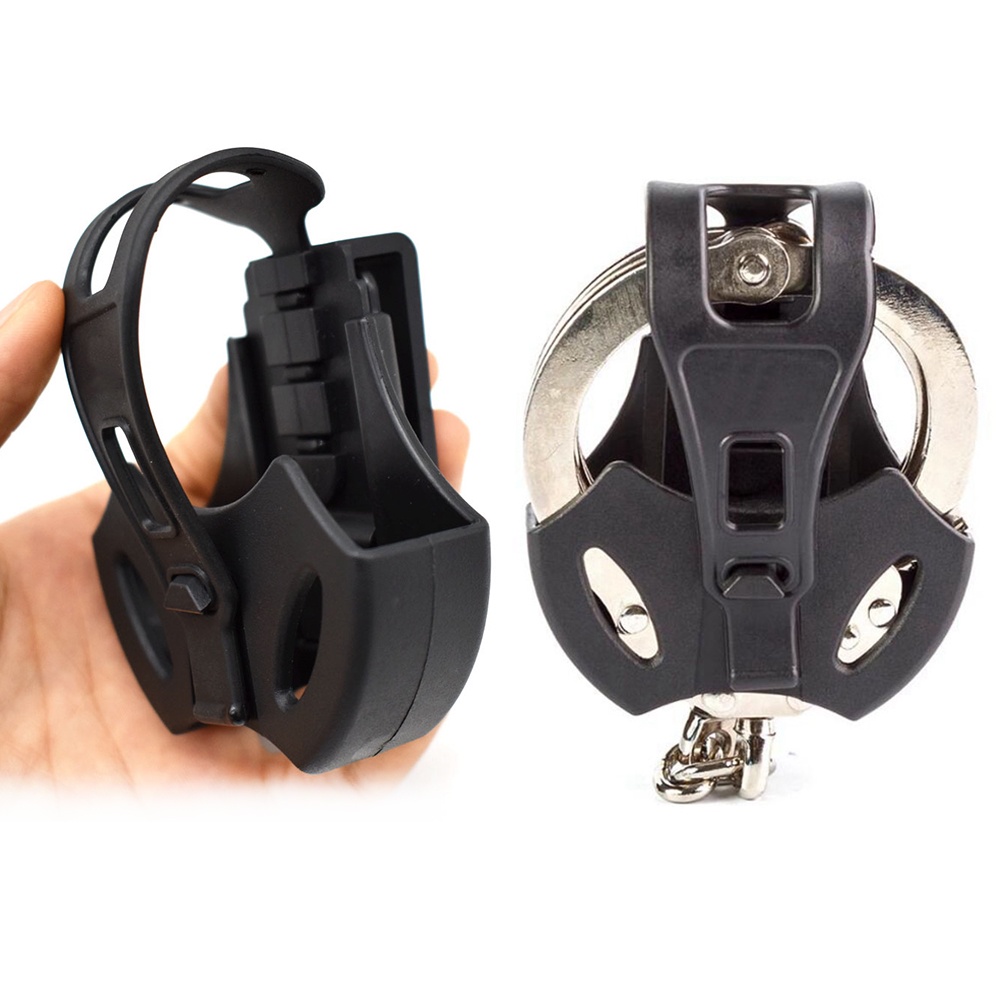 Tactical Profession Handcuffs Case Police Shackles Holster Molle Belt 