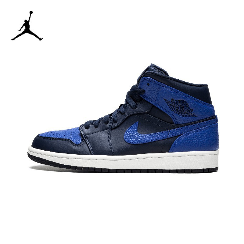 dark blue and black jordan 1