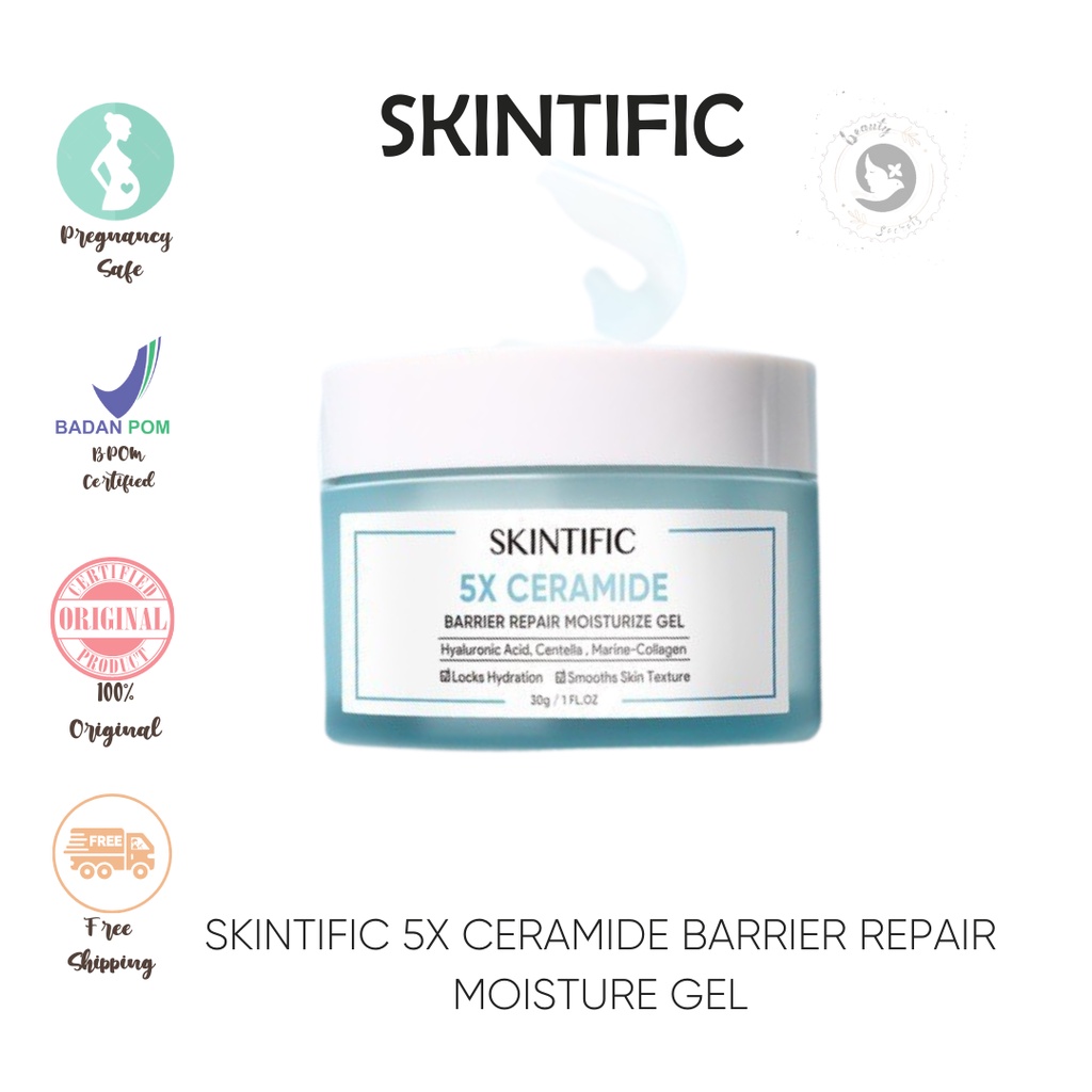 Skintific 5X Ceramide Barrier Repair Moisturizer Gel | Shopee Philippines