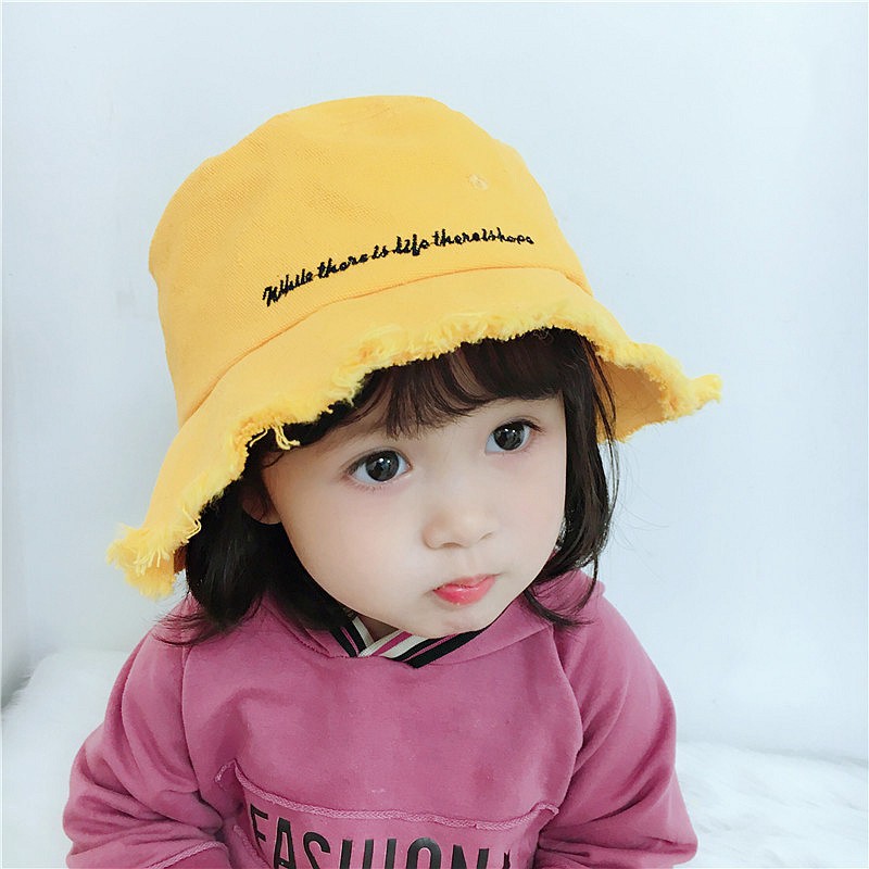 baby black bucket hat