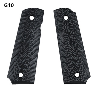 Oneloveits New Custom 2 Pcs 1911 Grips Handle G10 Material Wavy Shape #2