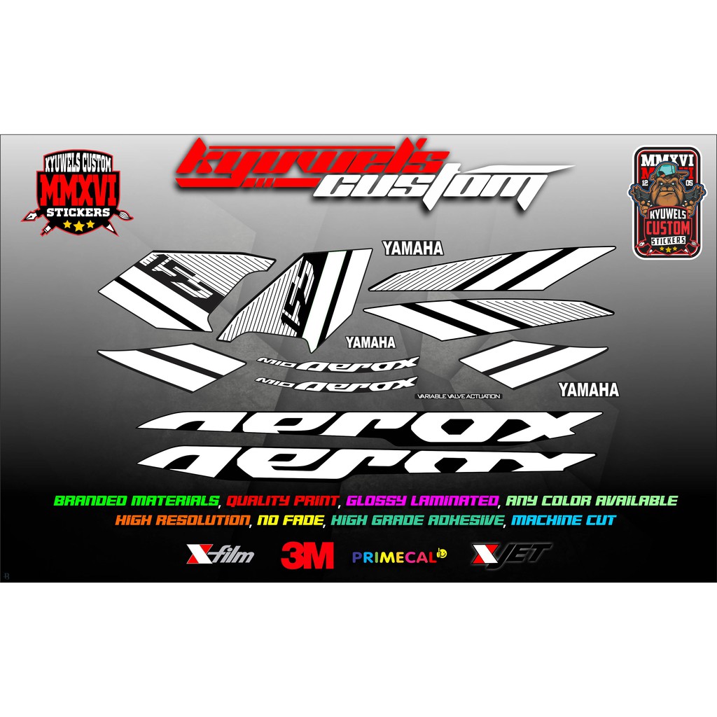 Yamaha Aerox Stock Decals Shopee Philippines 8103