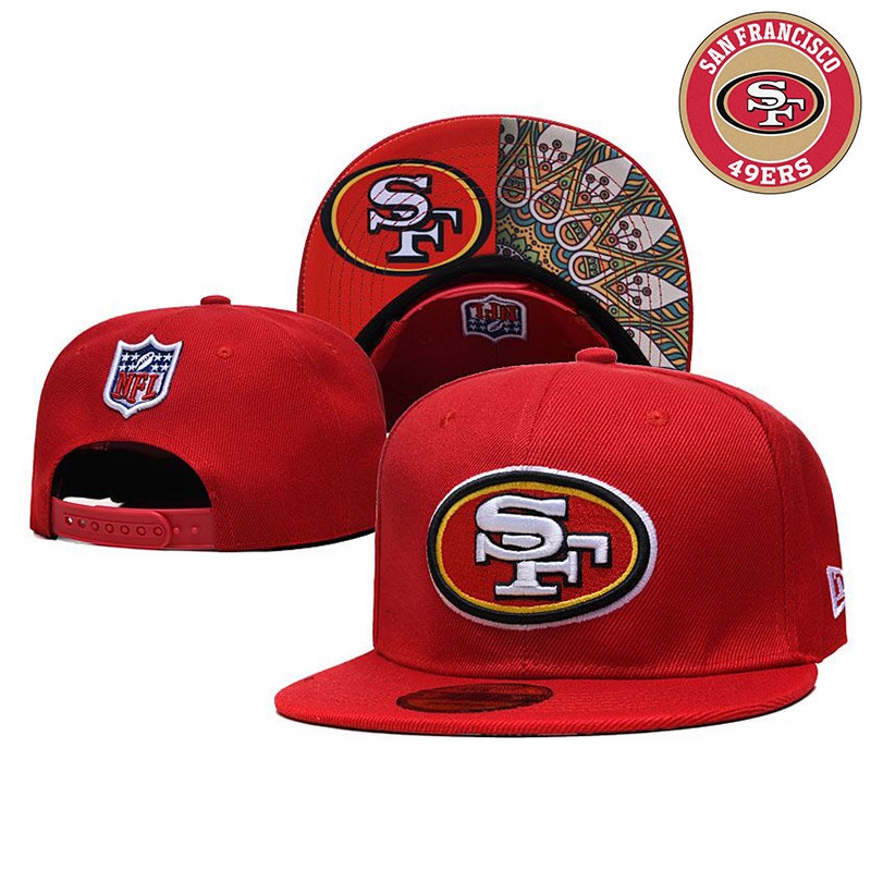 Fashion NFL San Francisco 49ers Baseball Caps New Adjustable Button Caps for Men and Women Adult Caps