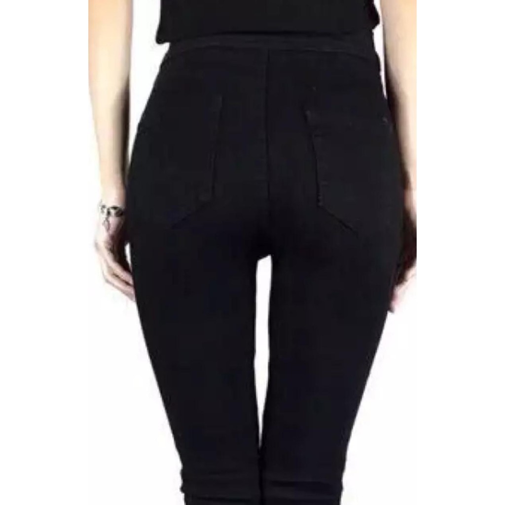 high waisted black jeans with belt