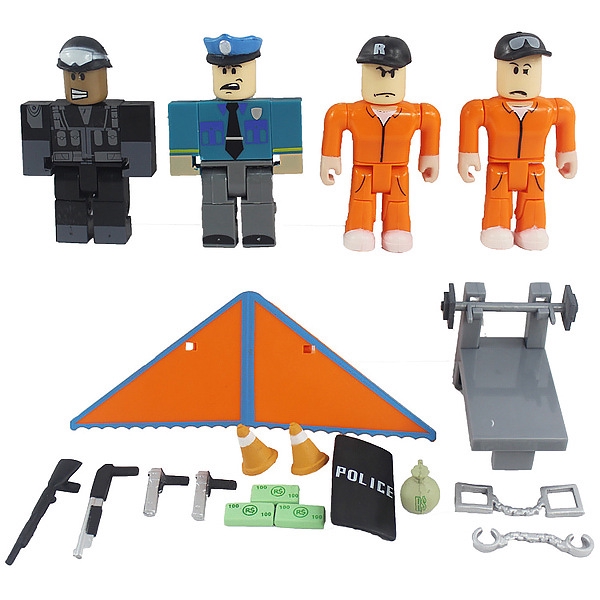 Ss1 4pcs Set Virtual World Roblox Jailbreak Escape Pvc Action Figure Toy Collection Birthday Model Shopee Philippines - roblox jailbreak great escape toy set shopee philippines